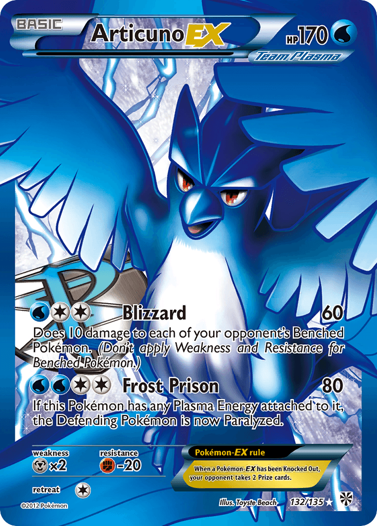 Articuno-EX Plasma Storm card