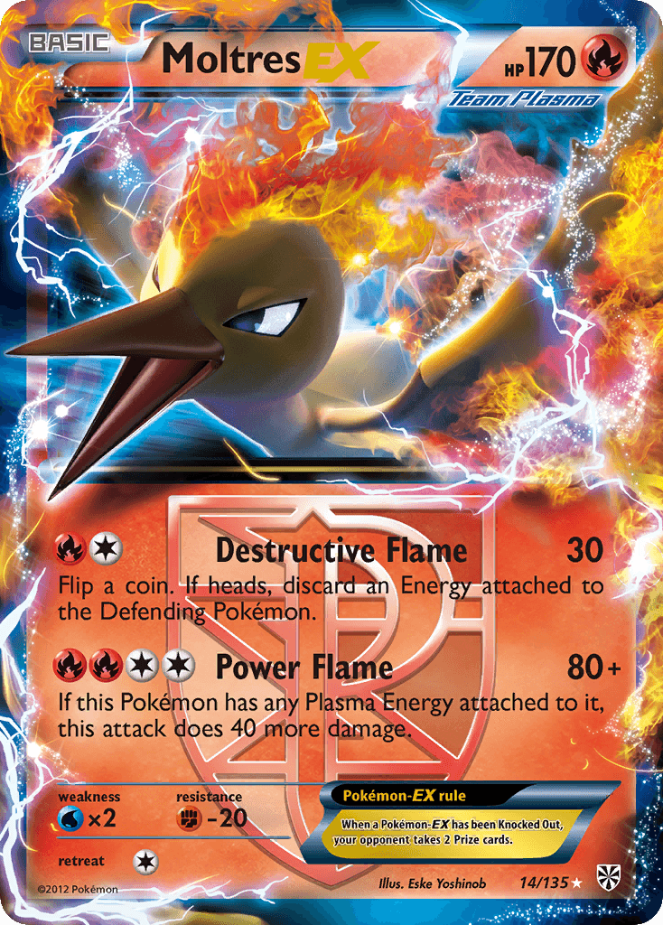 Moltres-EX Plasma Storm card