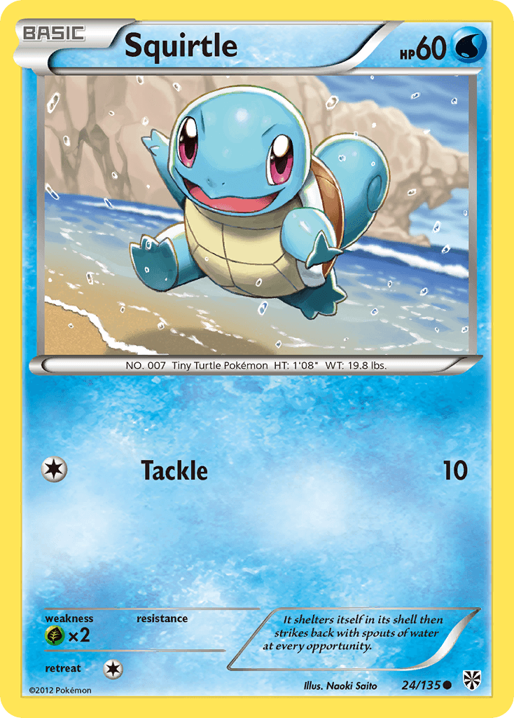 Squirtle Plasma Storm card