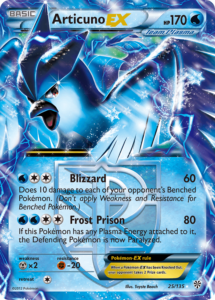 Articuno-EX Plasma Storm card
