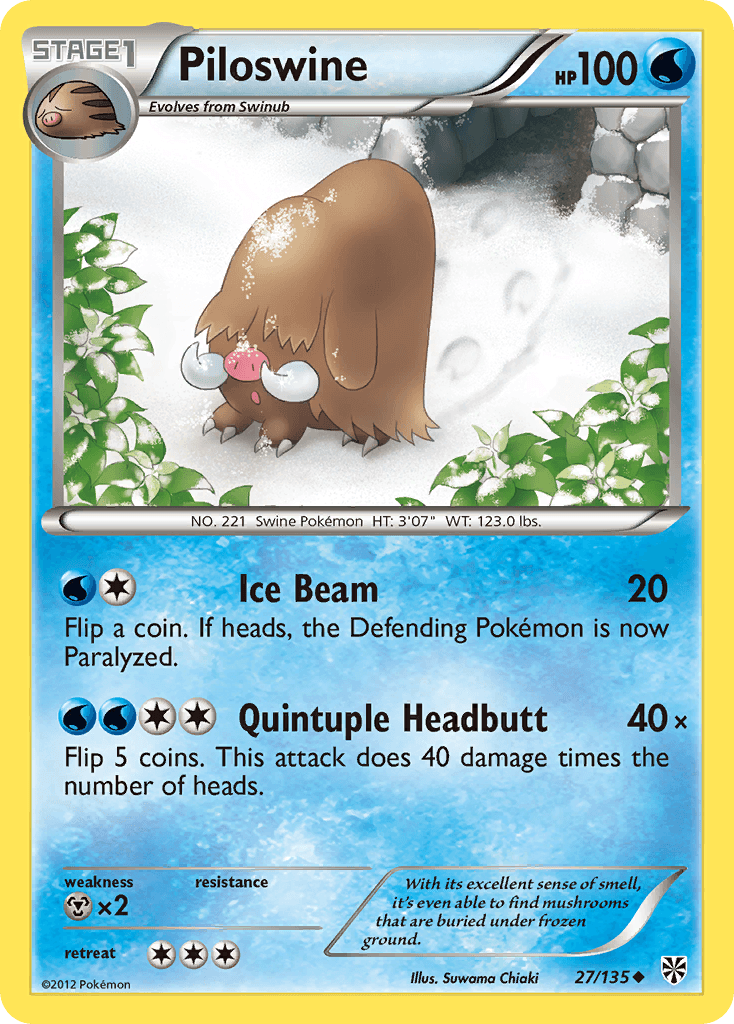 Piloswine Plasma Storm card