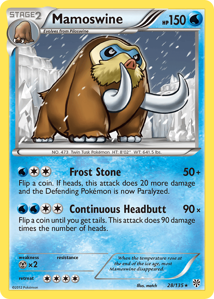 Mamoswine Plasma Storm card