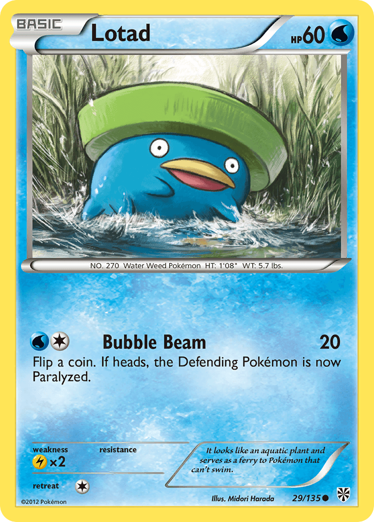 Lotad Plasma Storm card