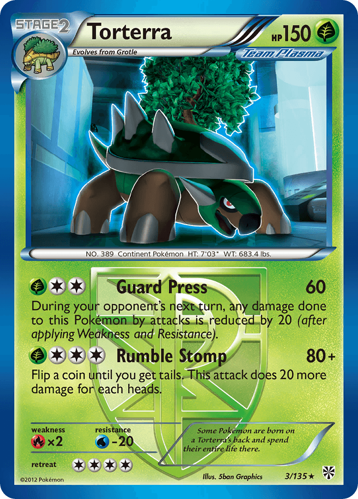 Torterra Plasma Storm card
