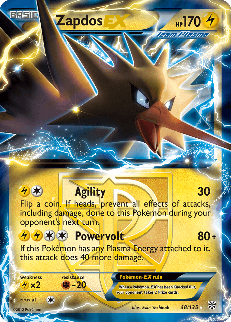 Zapdos-EX Plasma Storm card