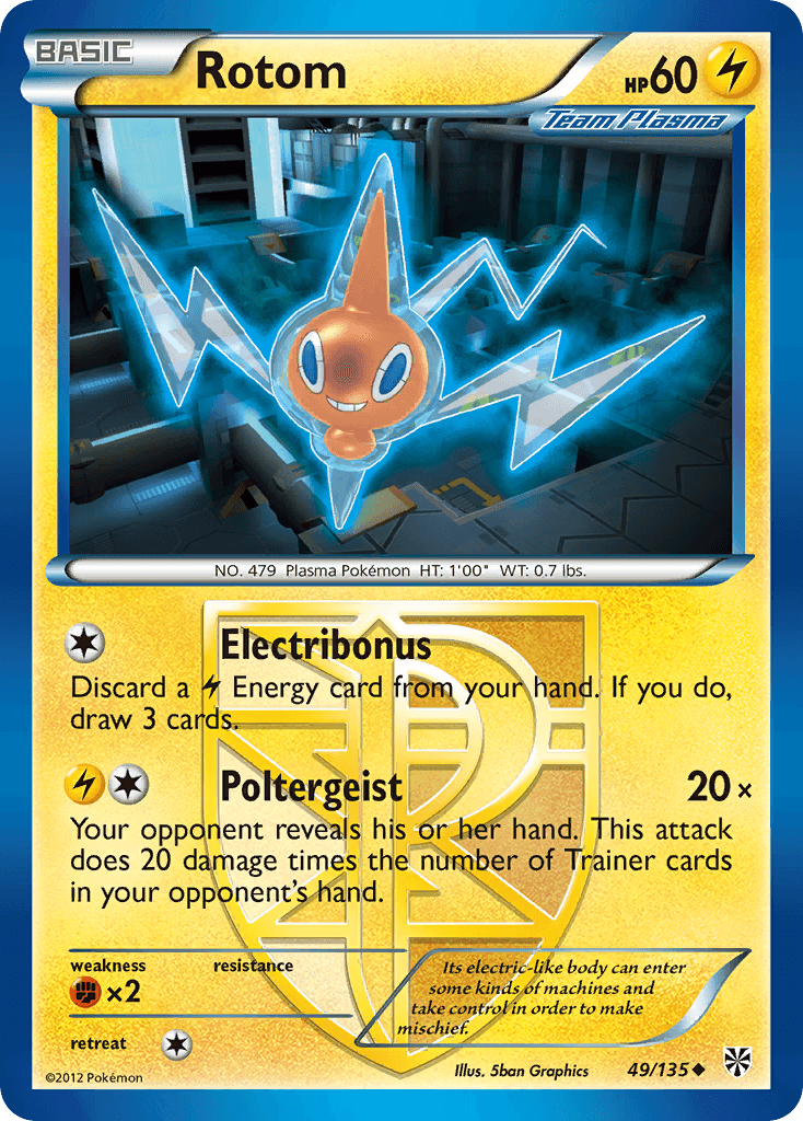 Rotom Plasma Storm card