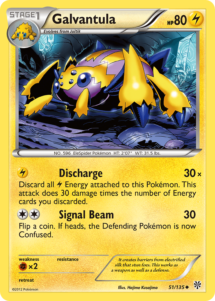 Galvantula Plasma Storm card