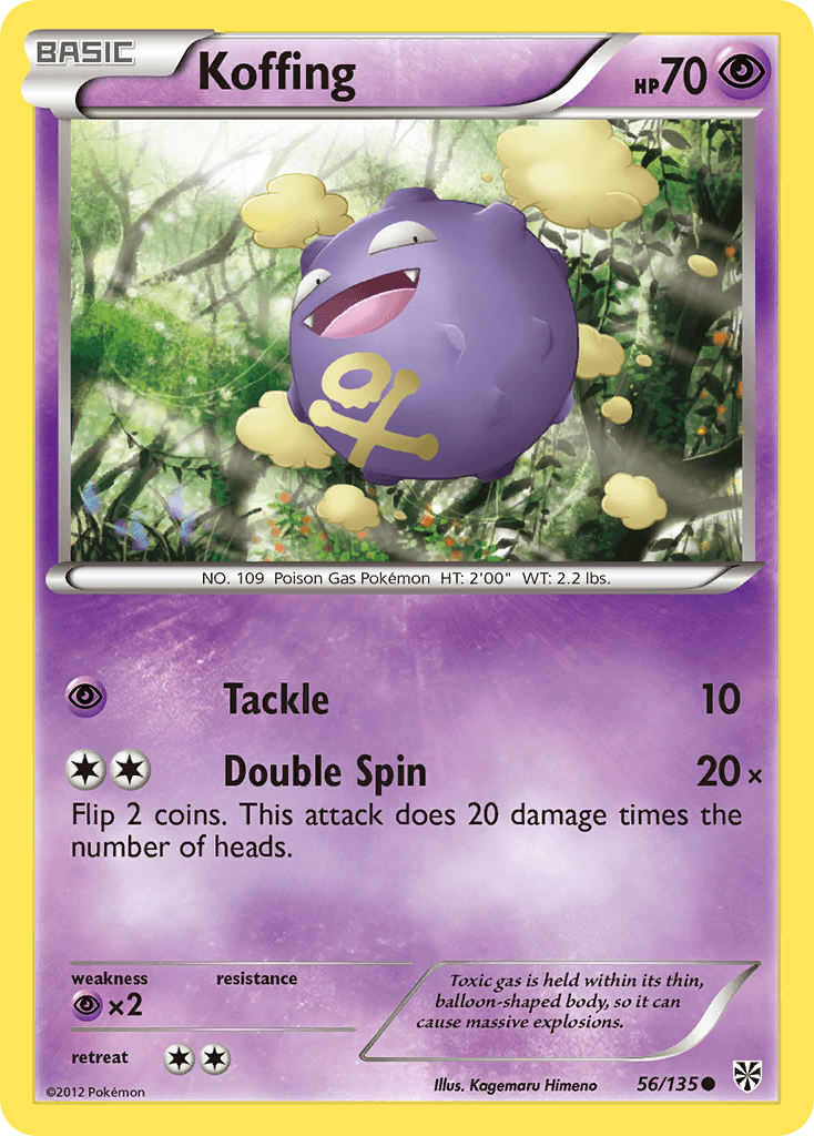 Koffing Plasma Storm card