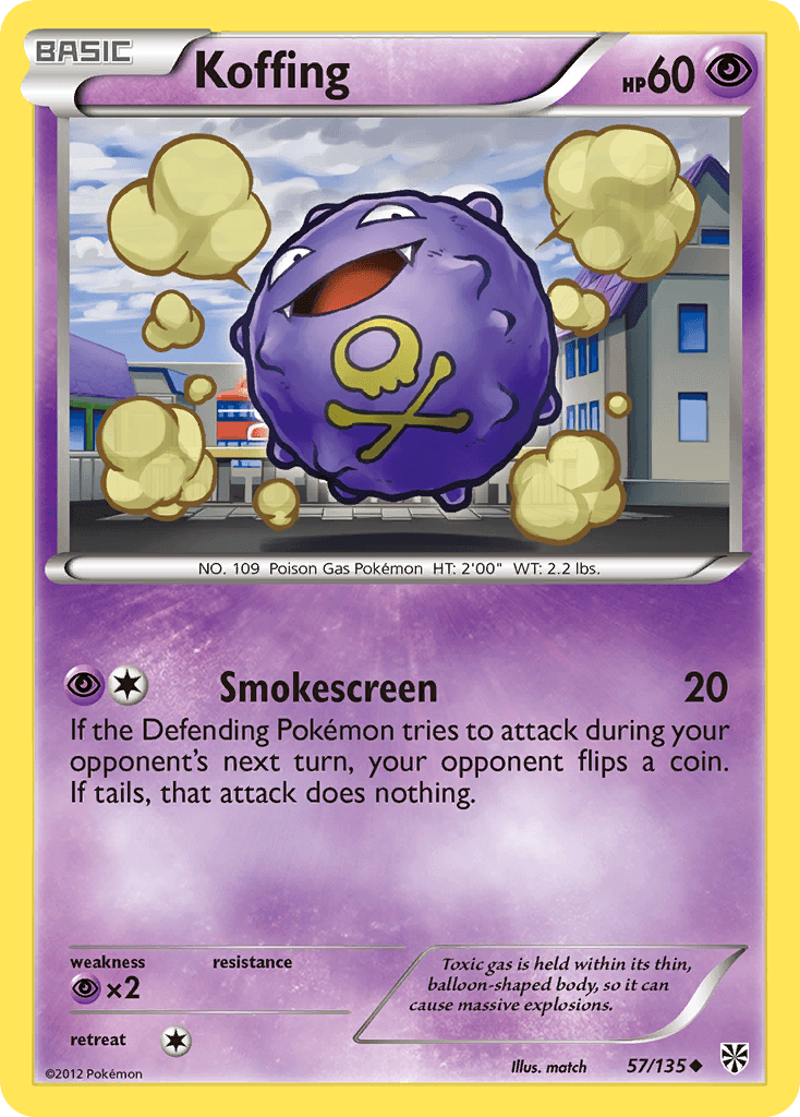 Koffing Plasma Storm card