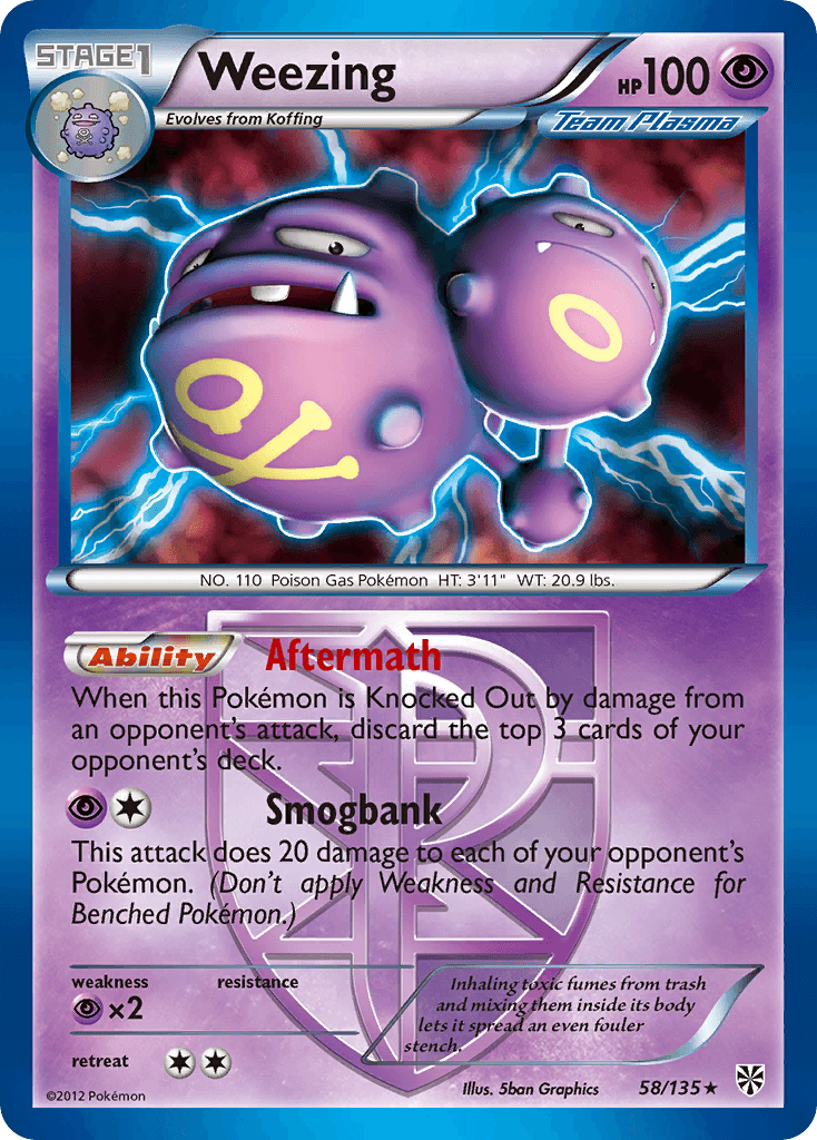 Weezing Plasma Storm card
