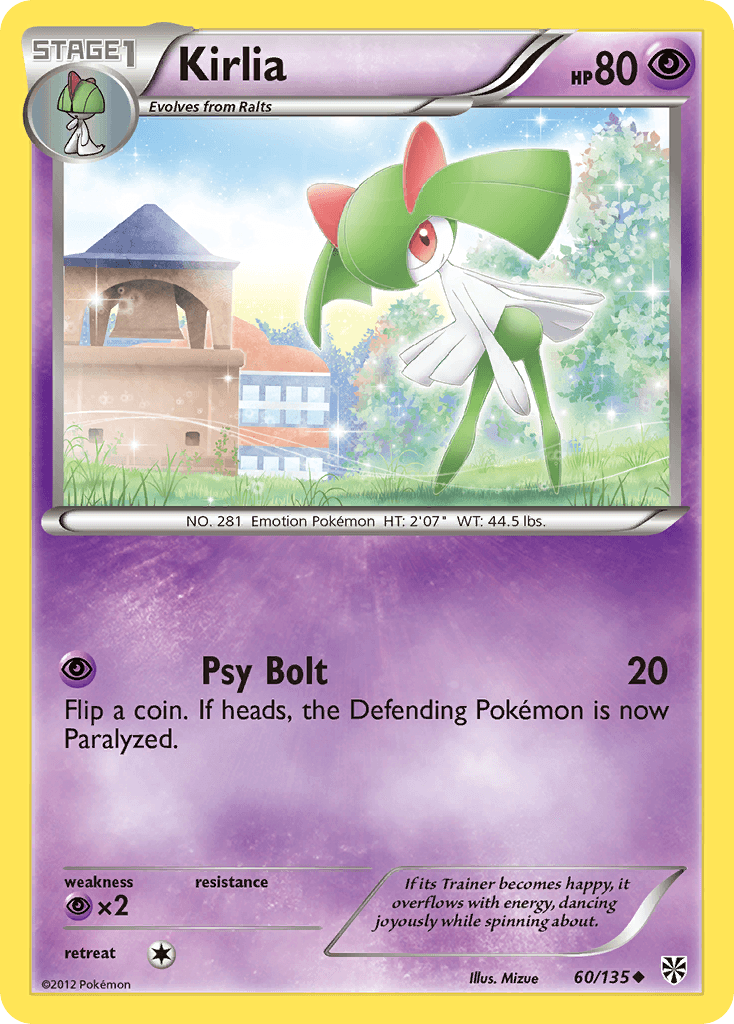 Kirlia Plasma Storm card