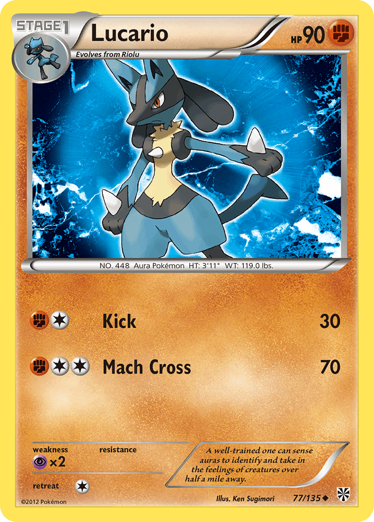 Lucario Plasma Storm card