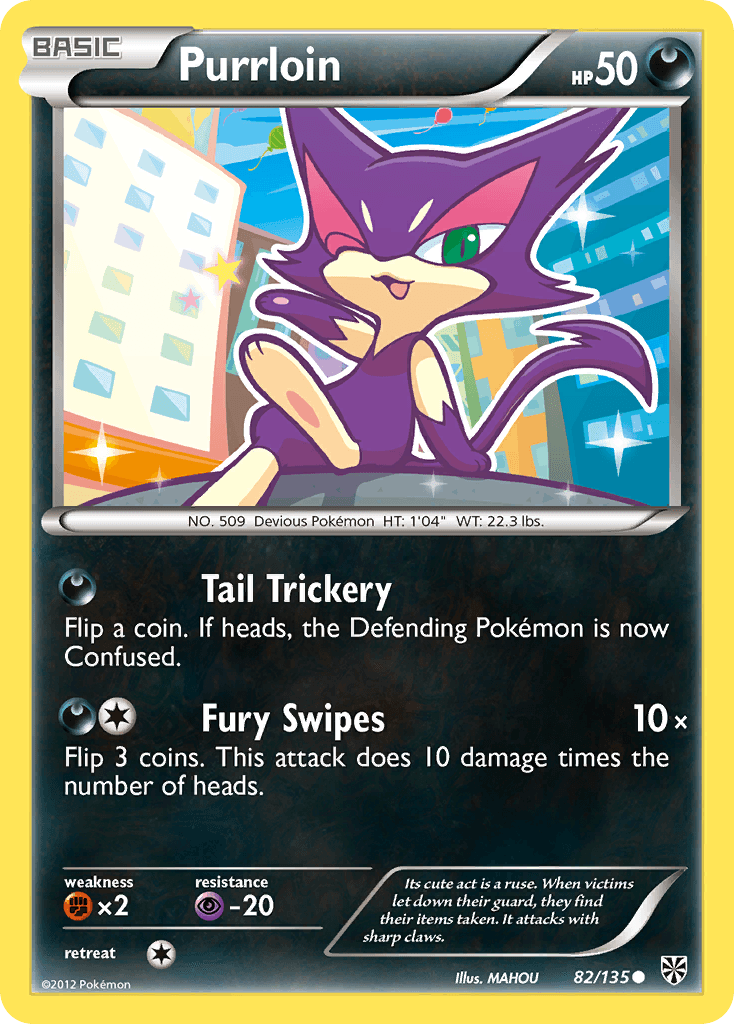 Purrloin Plasma Storm card