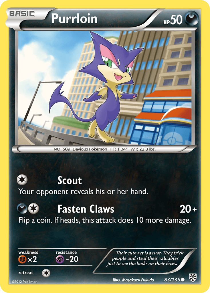 Purrloin Plasma Storm card