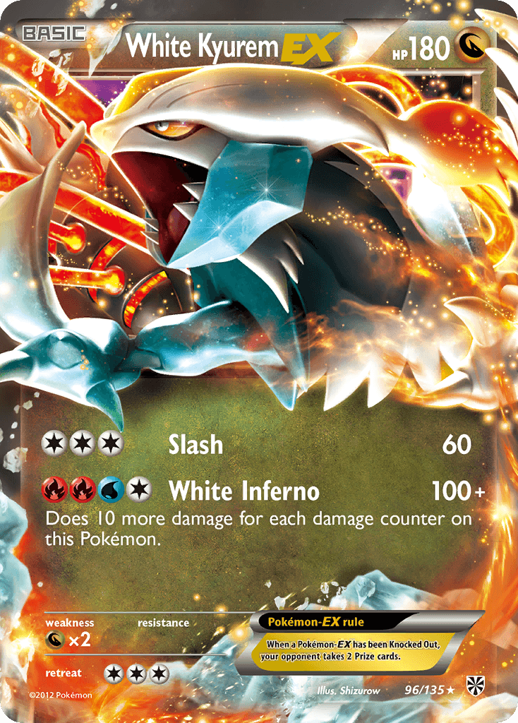 White Kyurem-EX Plasma Storm card
