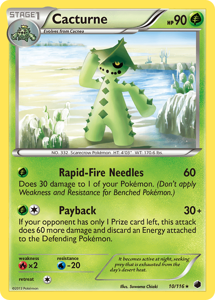 Cacturne Plasma Freeze card