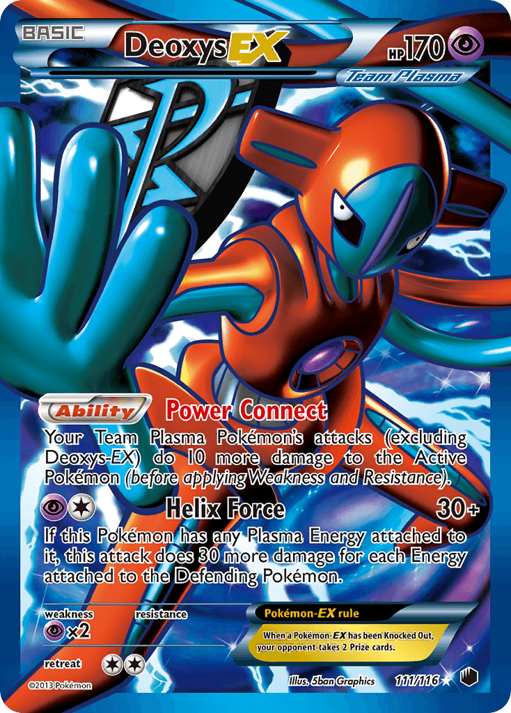 Deoxys-EX Plasma Freeze card