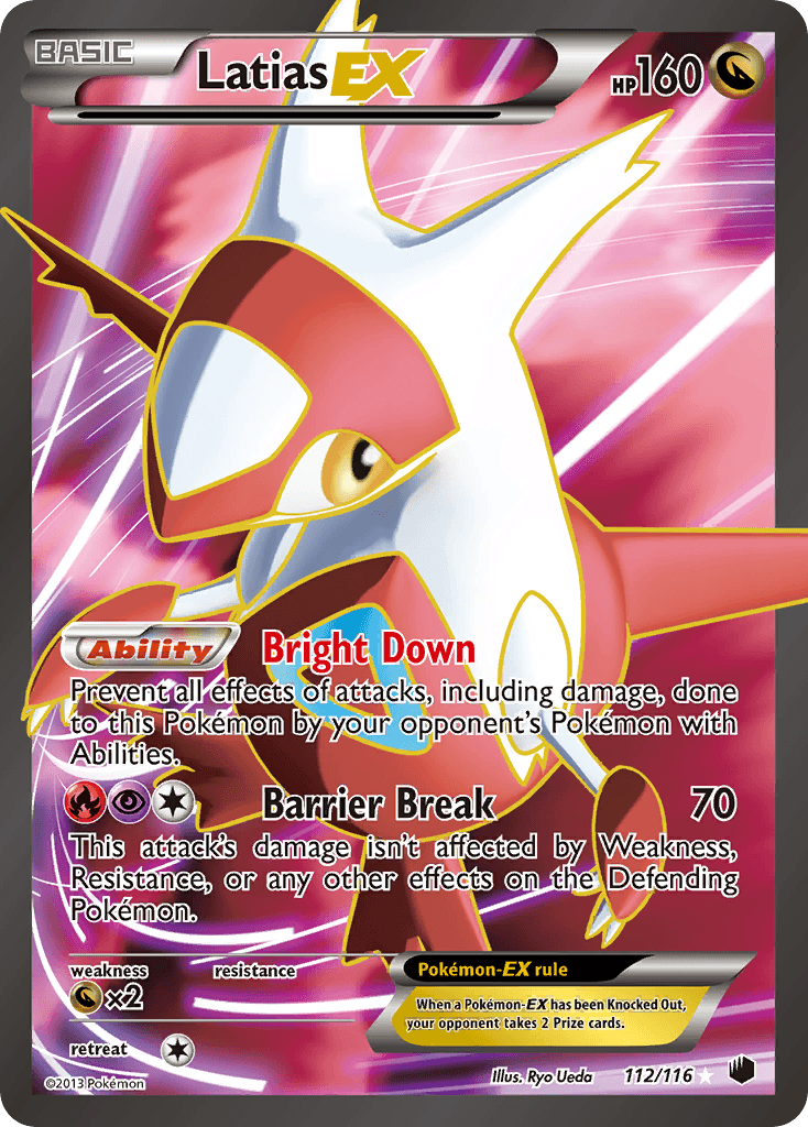 Latias-EX Plasma Freeze card
