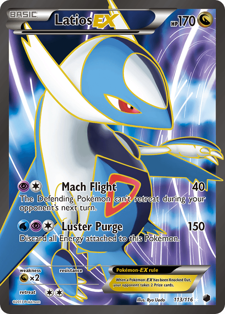 Latios-EX Plasma Freeze card