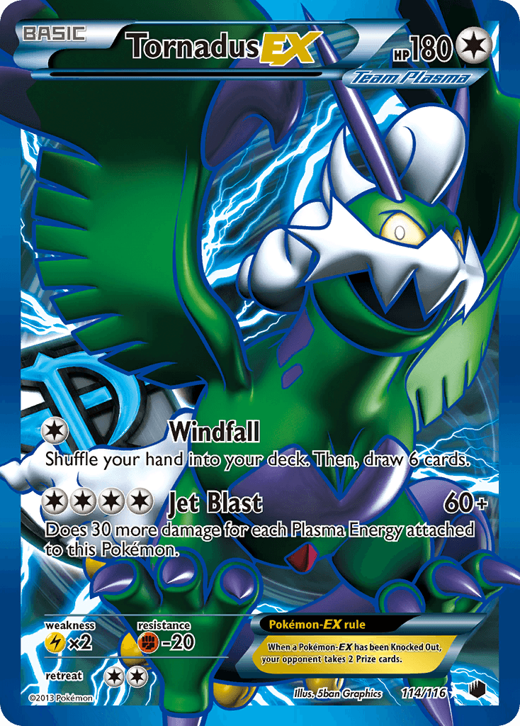 Tornadus-EX Plasma Freeze card