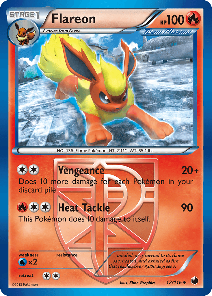 Flareon Plasma Freeze card