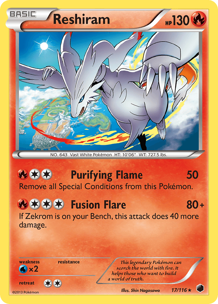 Reshiram Plasma Freeze card