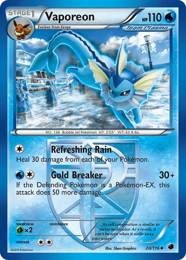 Vaporeon 宝可梦 card