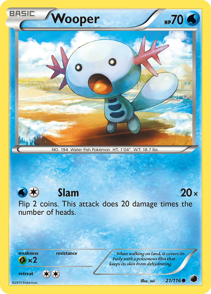 Wooper Plasma Freeze card
