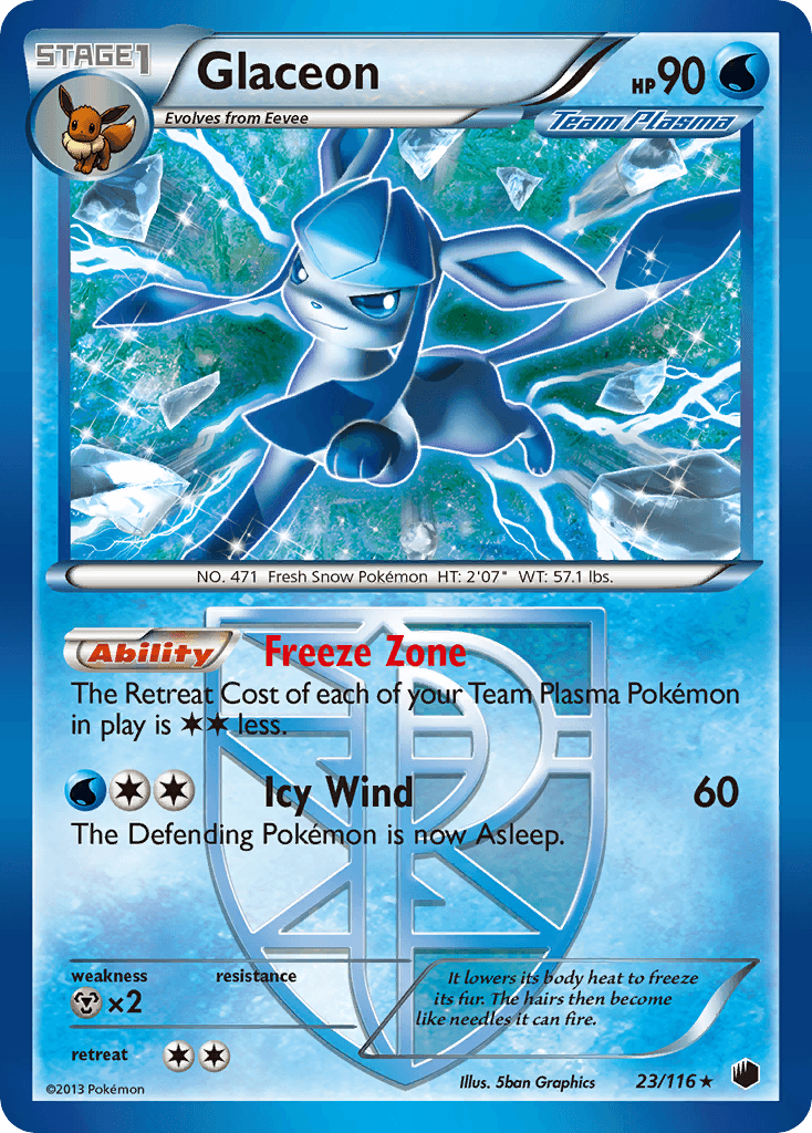 Glaceon Plasma Freeze card