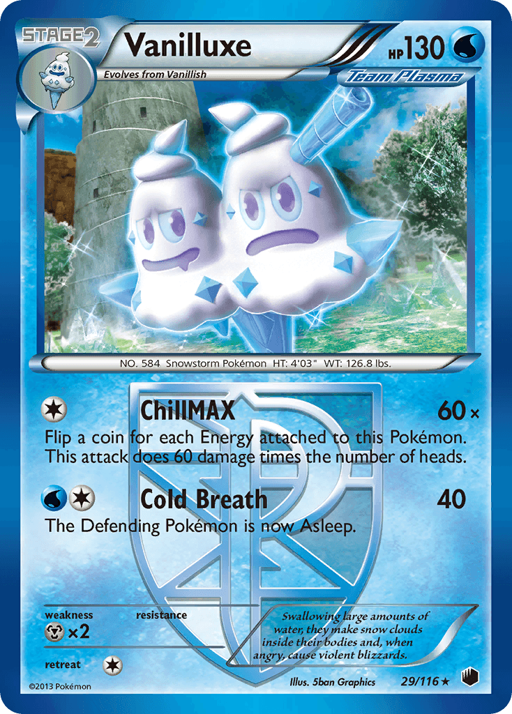 Vanilluxe Plasma Freeze card