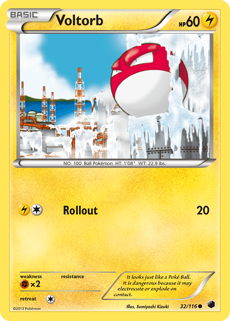 Voltorb Plasma Freeze card