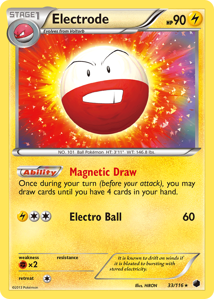 Electrode Plasma Freeze card