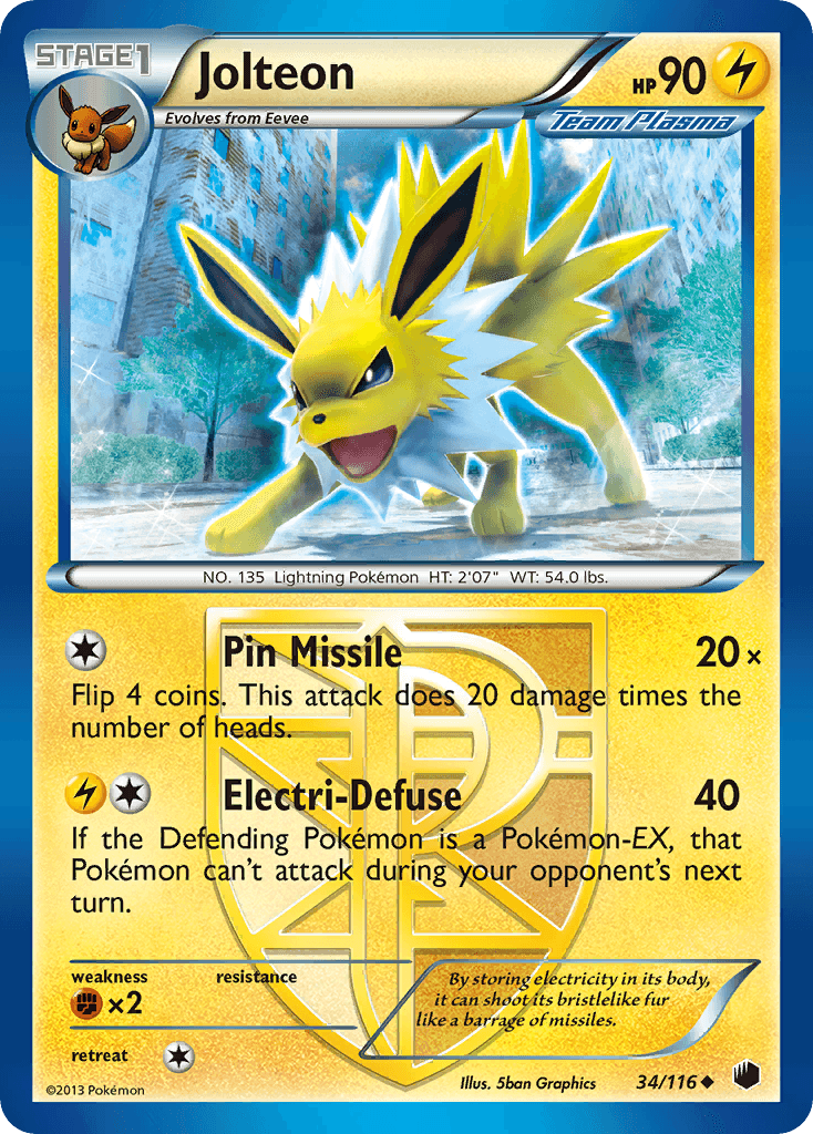 Jolteon Plasma Freeze card