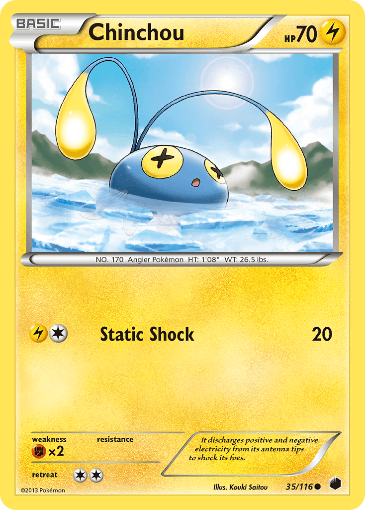 Chinchou Plasma Freeze card