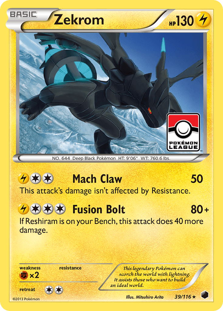 Zekrom Plasma Freeze card