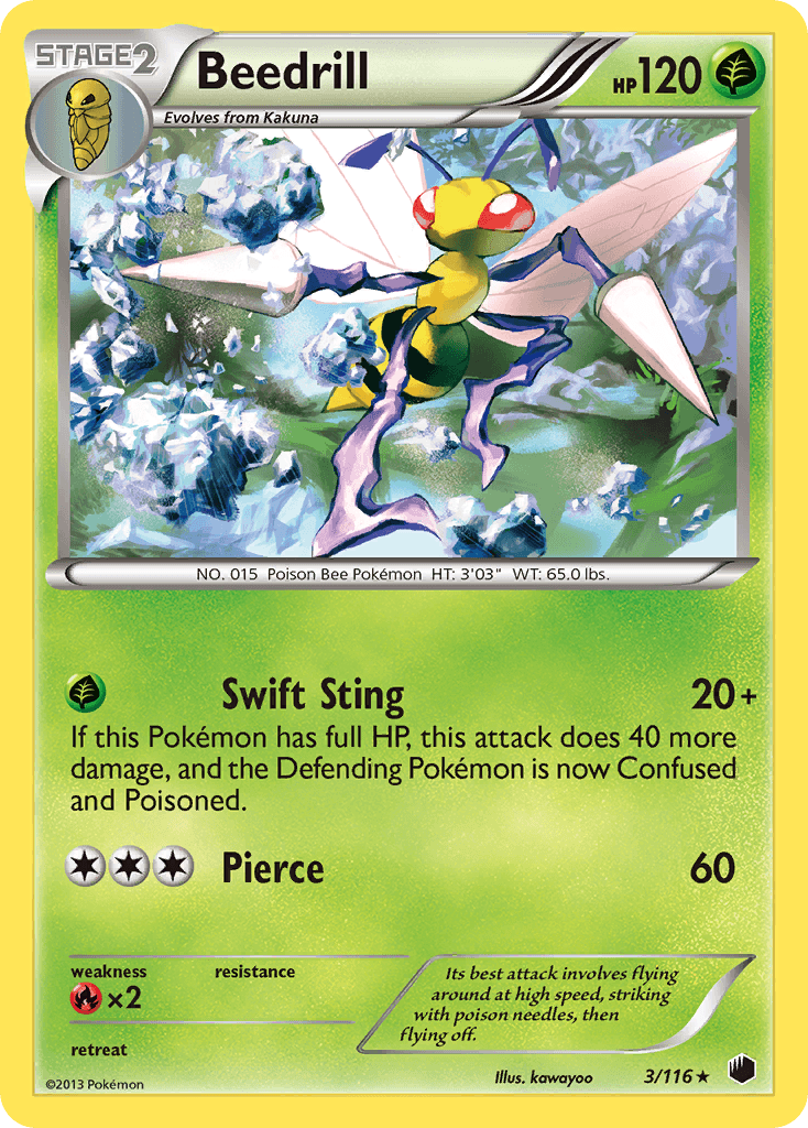 Beedrill Plasma Freeze card