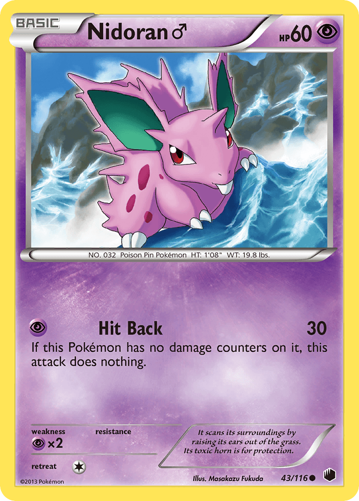 Nidoran ♂ Plasma Freeze card