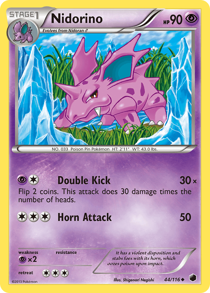 Nidorino Plasma Freeze card
