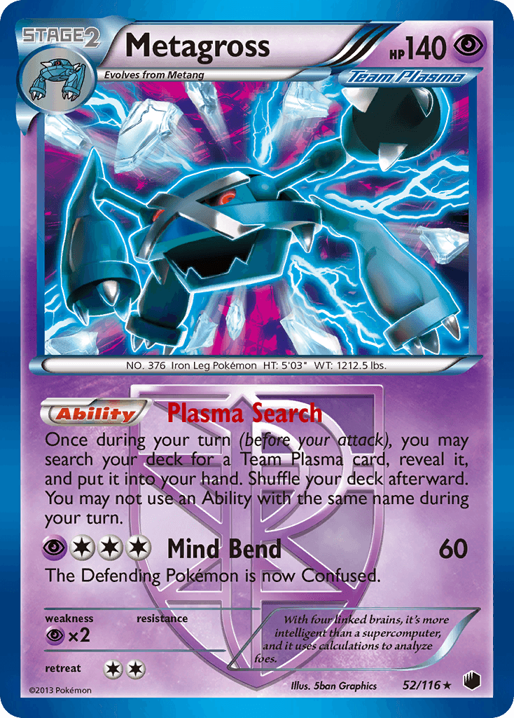 Metagross Plasma Freeze card