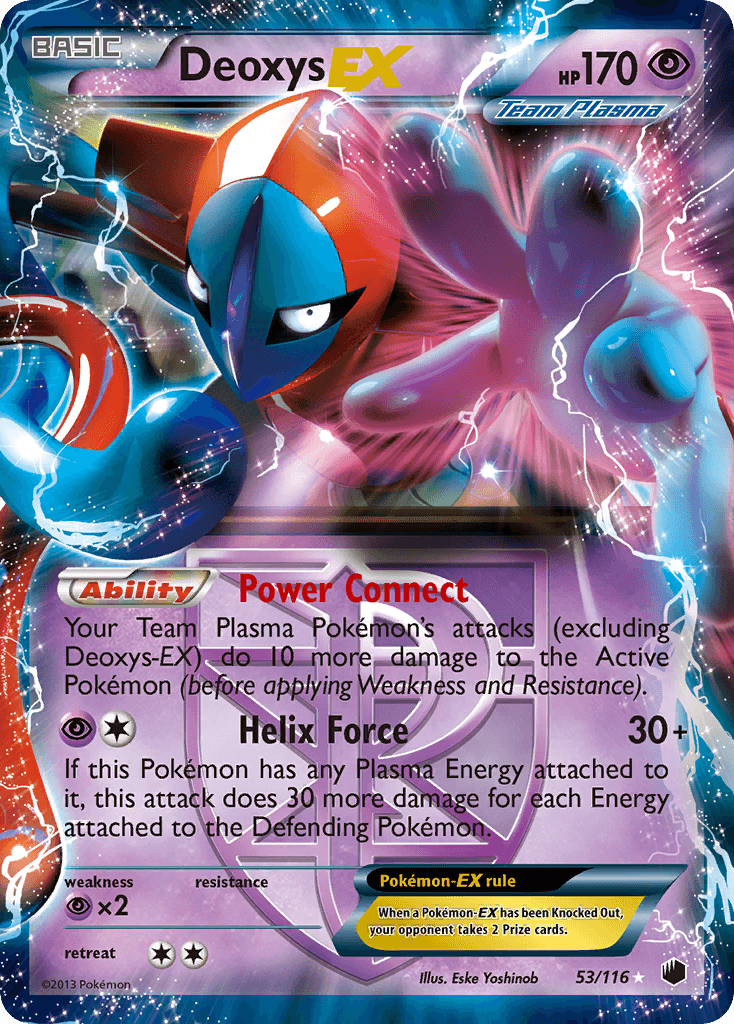 Deoxys-EX Plasma Freeze card