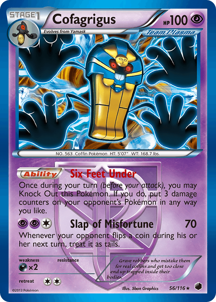 Cofagrigus Plasma Freeze card
