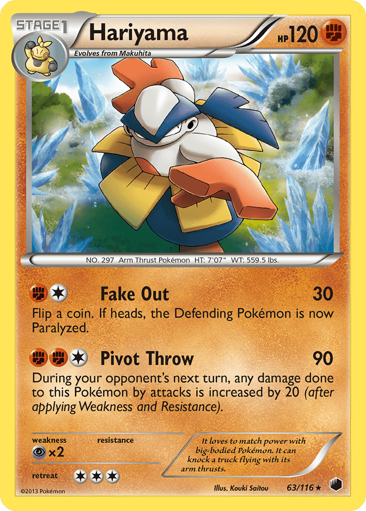 Hariyama Plasma Freeze card