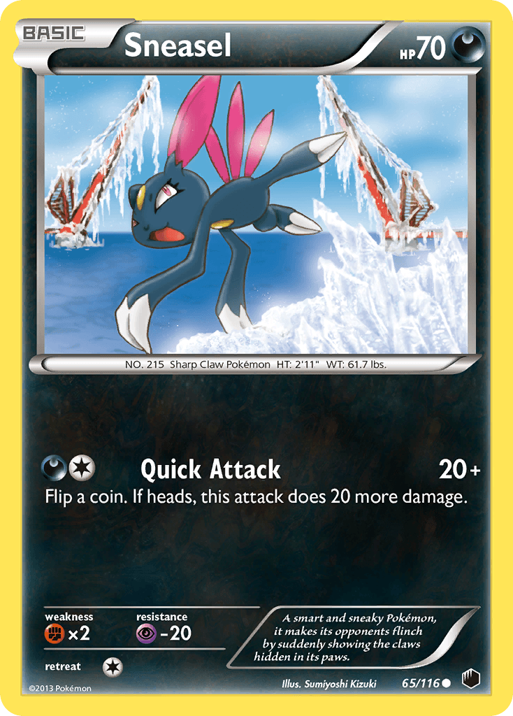 Sneasel Plasma Freeze card