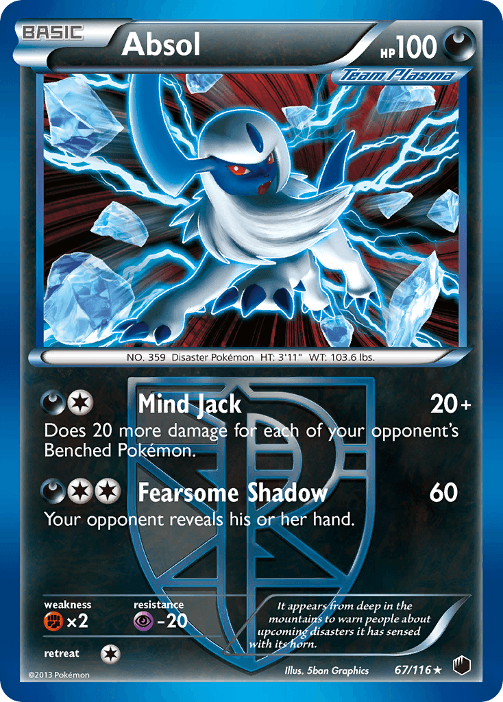Absol Plasma Freeze card