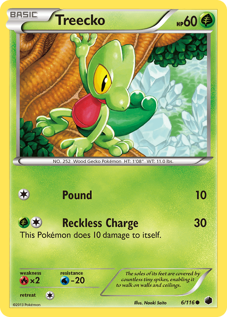 Treecko Plasma Freeze card