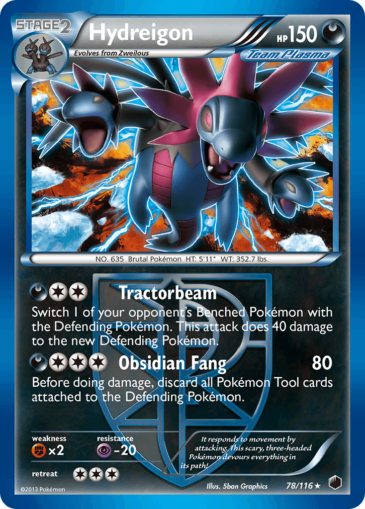 Hydreigon Plasma Freeze card