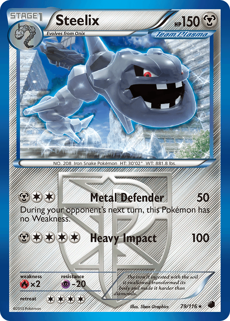 Steelix Plasma Freeze card