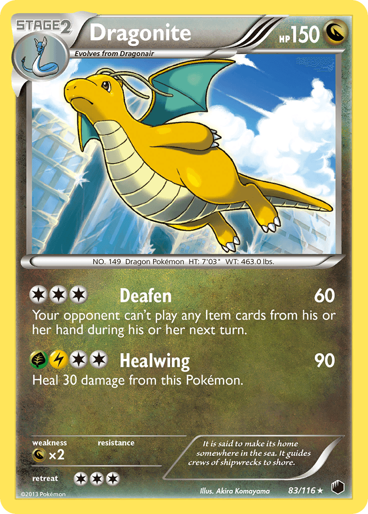 Dragonite Plasma Freeze card