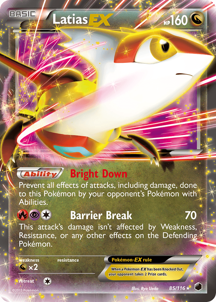 Latias-EX Plasma Freeze card