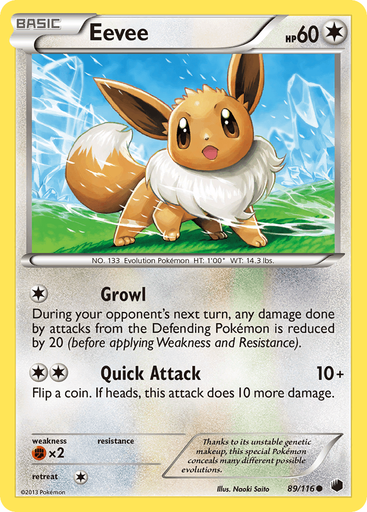 Eevee Plasma Freeze card